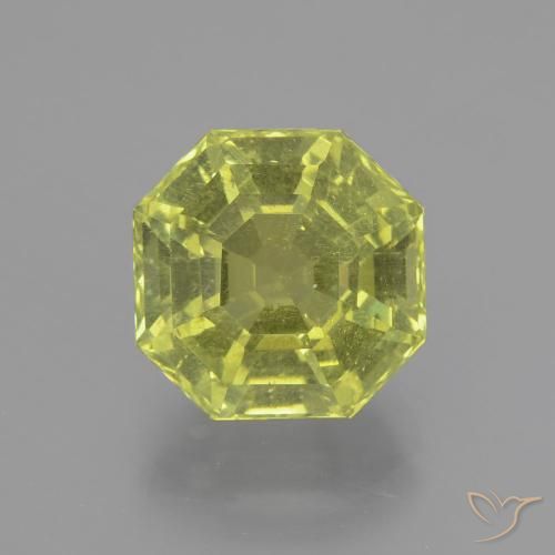 5.46ct Натуральный Теплый лесной зеленый Апатиты, Изумрудная огранка, Чистота VS