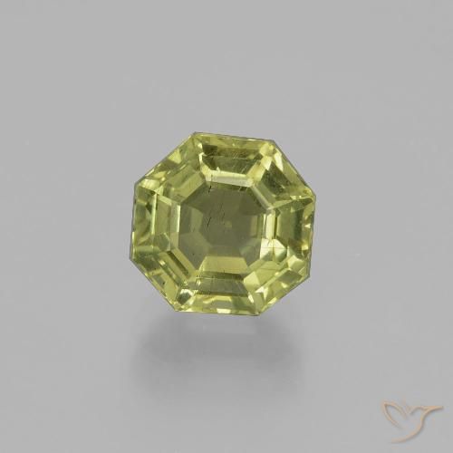 2.33ct Натуральный Теплый землисто-зеленый Апатиты, Изумрудная огранка, Чистота VS