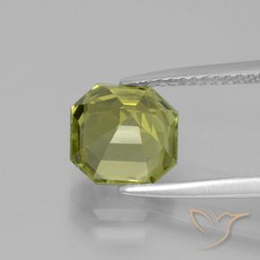 2.61 карата, натуральный Теплый лесной зеленый Апатиты, Октагон / Изумрудная Огранка, Чистота VS