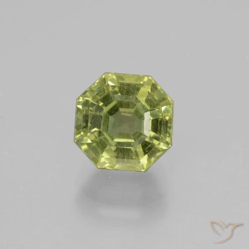 2.31ct Натуральный Теплый землисто-зеленый Апатиты, Изумрудная огранка, VS-SI