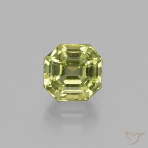 2.37ct Натуральный Желтовато-зеленый Апатиты, Изумрудная огранка, Чистота VS
