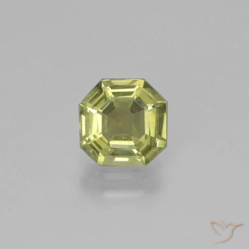 1.26ct Натуральный Теплый землисто-зеленый Апатиты, Изумрудная огранка, Чистота VS