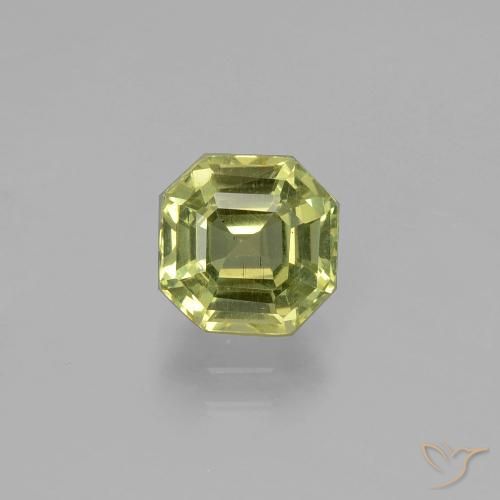 1.64ct Натуральный Желтовато-зеленый Апатиты, Изумрудная огранка, Чистота VS