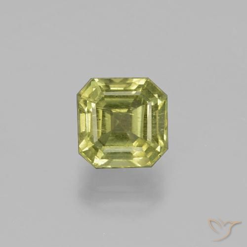 1.95ct Натуральный Желтовато-зеленый Апатиты, Изумрудная огранка, Чистота VS