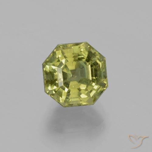 3.76ct Натуральный Теплый землисто-зеленый Апатиты, Изумрудная огранка, Чистота VS