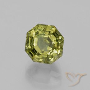 4.35 карата, натуральный Medium Light Green Апатиты, Октагон / Изумрудная Огранка, Чистота VS