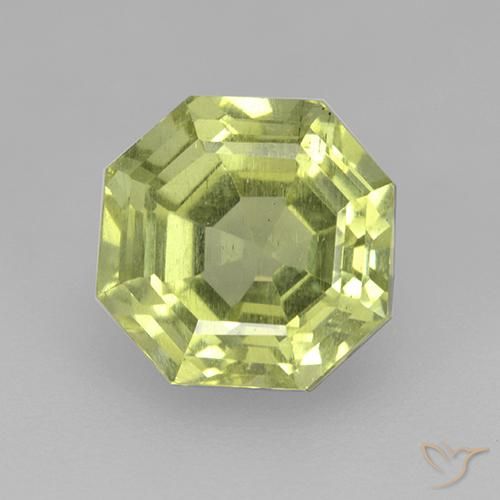 3.24ct Натуральный Средний желтый Апатиты, Изумрудная огранка, Чистота VS
