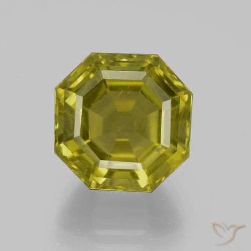 14.41ct Натуральный Землисто-зеленый Апатиты, Изумрудная огранка, Чистота VS