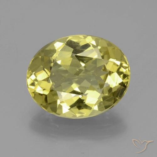 4.67ct Натуральный Ананас желтый Апатиты, Овал, Чистота VS