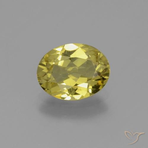 1.46ct Натуральный Средний желтый Апатиты, Овал, Чистота VS