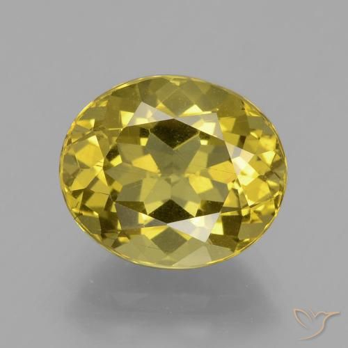 4.70ct Натуральный Средний желтый Апатиты, Овал, Чистота VS
