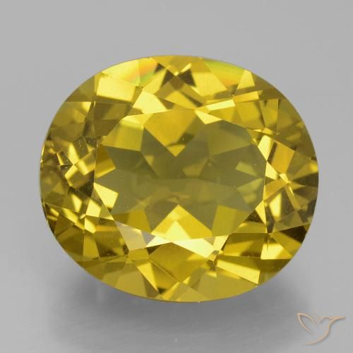 13.86ct Натуральный Коричневато-желтый Апатиты, Овал, Чистота VS