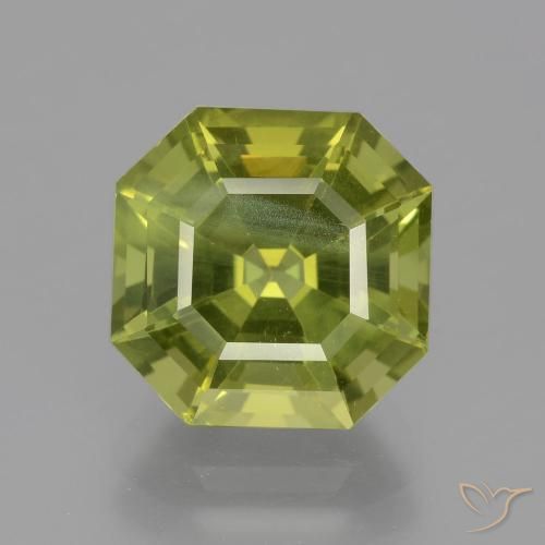 6.64ct Натуральный Светло-землисто-зеленый Апатиты, Изумрудная огранка, Чистота VS