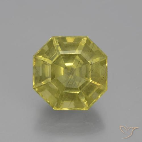 4.69ct Натуральный Средний желтый Апатиты, Изумрудная огранка, Чистота VS