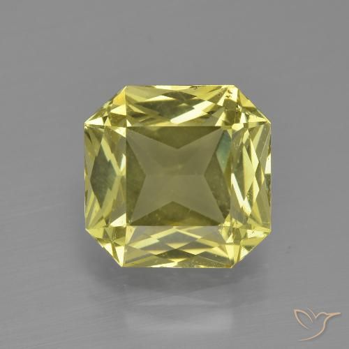 3.54ct Натуральный Средний желтый Апатиты, Изумрудная огранка, Чистота VS