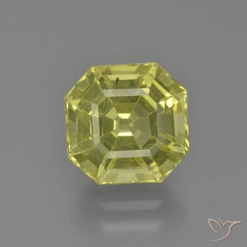 3.18ct Натуральный Средний желтый Апатиты, Изумрудная огранка, Чистота VS