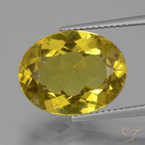 7.88ct Натуральный Дижонский желтый Апатиты, Овал, Чистота VS