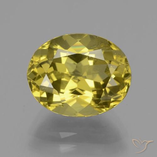 5.50ct Натуральный Коричневато-желтый Апатиты, Овал, Чистота VS