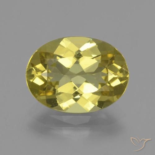 3.90ct Натуральный Средний желтый Апатиты, Овал, Чистота VS