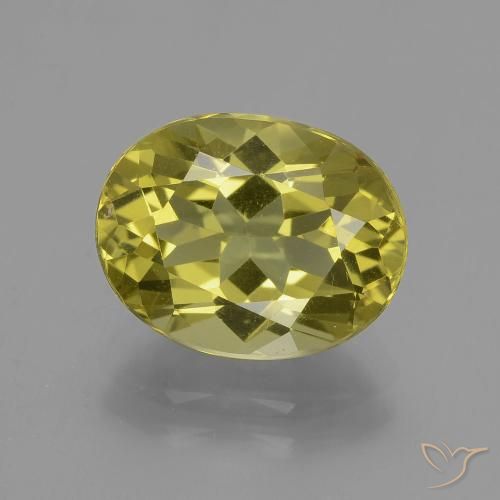 4.45ct Натуральный Средний желтый Апатиты, Овал, VVS-VS