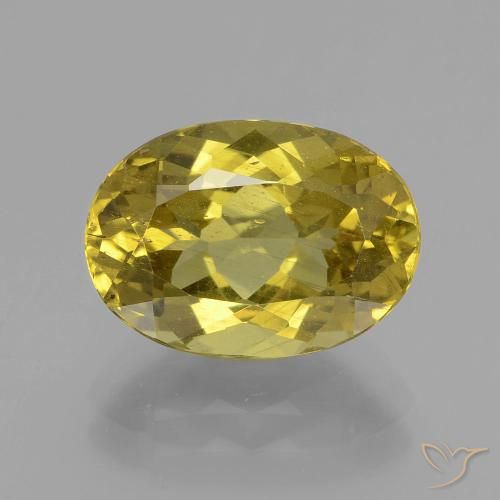 4.54ct Натуральный Средний желтый Апатиты, Овал, Чистота VS