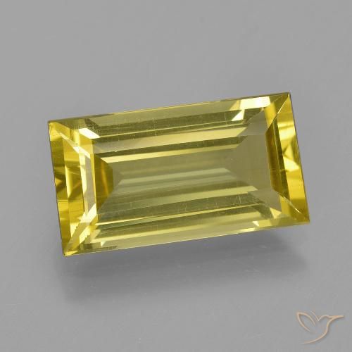 5.11ct Натуральный Коричневато-желтый Апатиты, Огранка Багет, Чистота VS