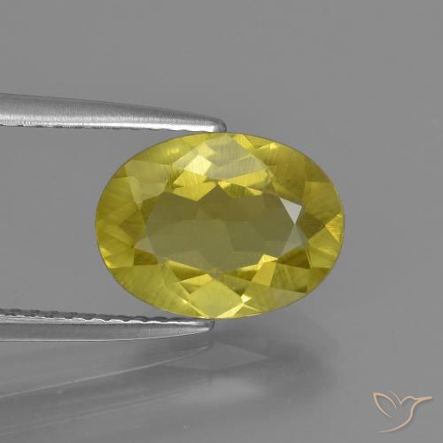 2.59ct Натуральный Ананас желтый Апатиты, Овал, Чистота VS