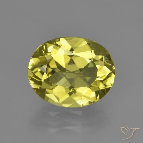 3.39ct Натуральный Землисто-желтый Апатиты, Овал, Чистота VS