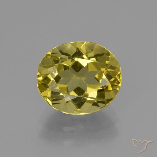 2.89ct Натуральный Темно-желтый Апатиты, Овал, Чистота VS