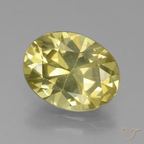 4.13ct Натуральный Средний желтый Апатиты, Овал, Чистота VS