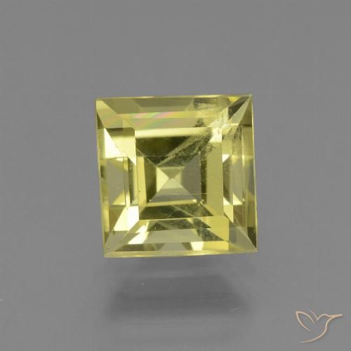 2.95ct Натуральный Светло-желтый кукурузный Апатиты, Квадрат, Чистота VS