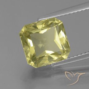 3.73 карата, натуральный Зеленовато-желтый Апатиты, Октагон / Изумрудная Огранка, VVS-VS