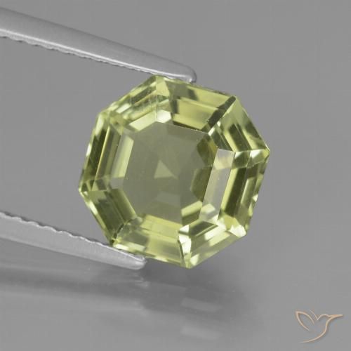 3.16ct Натуральный Желтовато-зеленый Апатиты, Изумрудная огранка, Чистота VS
