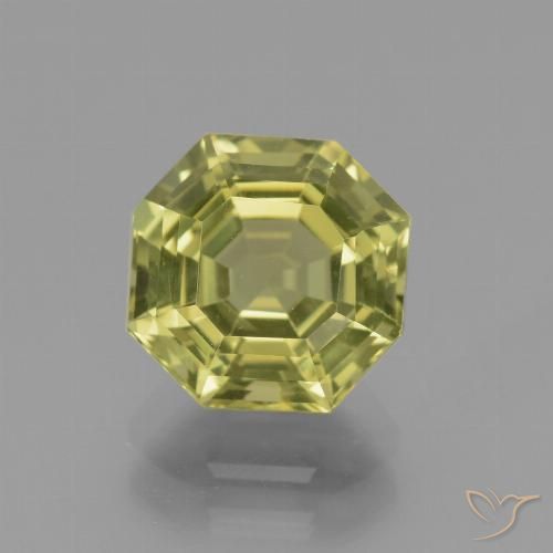 3.32ct Натуральный Средний желтый Апатиты, Изумрудная огранка, VVS-VS