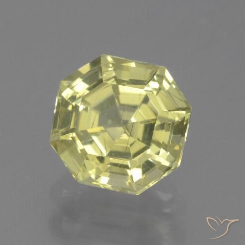 1.63ct Натуральный Лимонно-желтый Апатиты, Изумрудная огранка, Чистота VS
