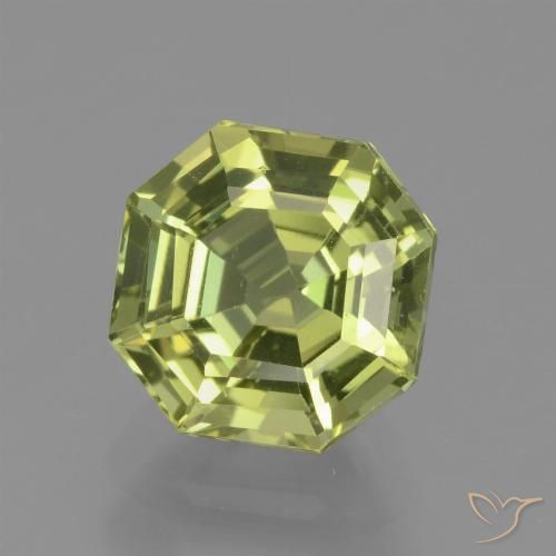 2.28ct Натуральный Средний желтый Апатиты, Изумрудная огранка, VVS-VS