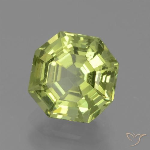 1.94ct Натуральный Светло-желтый Апатиты, Изумрудная огранка, Чистота VS