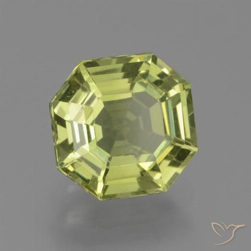 1.91ct Натуральный Желто-зеленый Апатиты, Изумрудная огранка, Чистота VS
