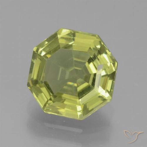 2.02ct Натуральный Средний желтый Апатиты, Изумрудная огранка, VVS-VS