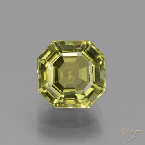 3.03ct Натуральный Средний желтый Апатиты, Изумрудная огранка, Чистота VS