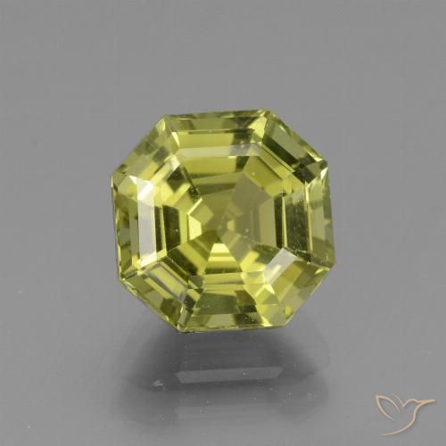 3.30ct Натуральный Средний желтый Апатиты, Изумрудная огранка, VVS-VS