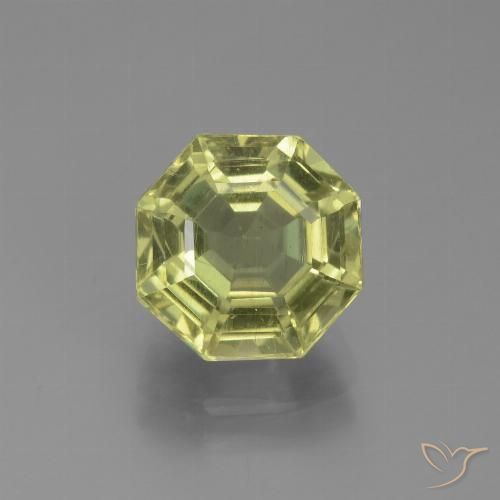 2.81ct Натуральный Зелено-желтый Апатиты, Изумрудная огранка, Чистота VS