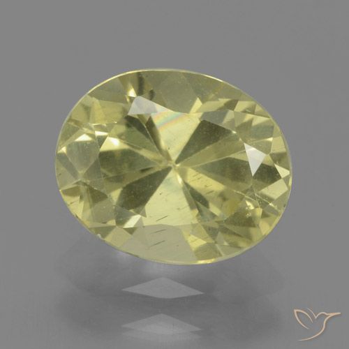 2.08ct Натуральный Средний желтый Апатиты, Овал, Чистота VS