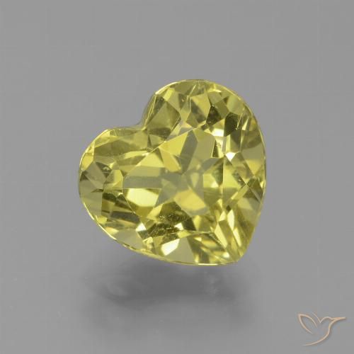 2.27ct Натуральный Земляное золото Апатиты, Сердце, VVS-VS