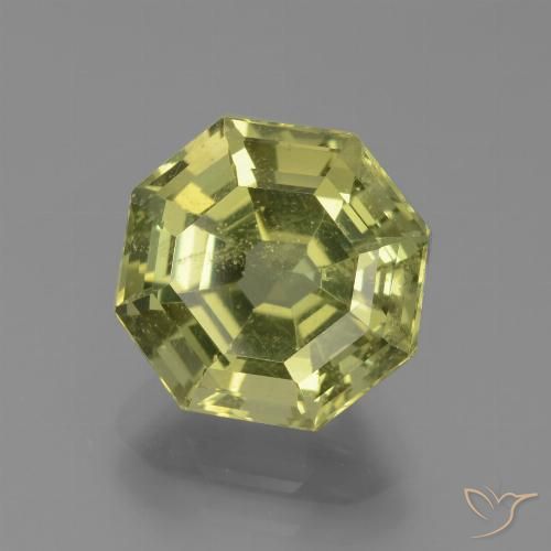 4.29ct Натуральный Средний желтый Апатиты, Изумрудная огранка, Чистота VS