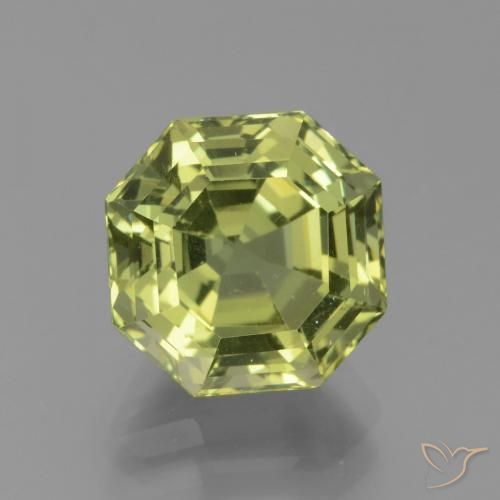 5.10ct Натуральный Medium Light Green Апатиты, Изумрудная огранка, Чистота VS