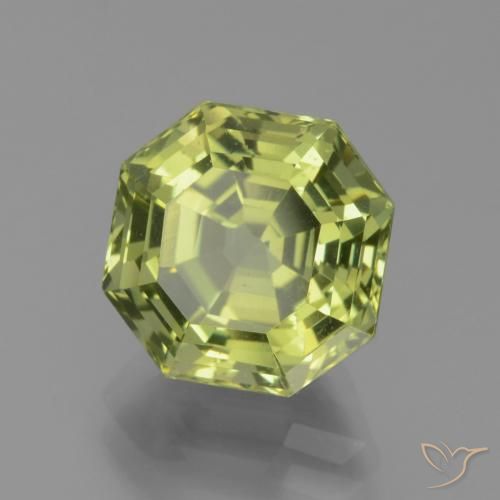 5.10 карата, натуральный Medium Light Green Апатиты, Октагон / Изумрудная Огранка, Чистота VS