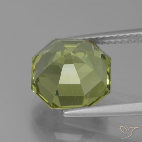 5.10 карата, натуральный Medium Light Green Апатиты, Октагон / Изумрудная Огранка, Чистота VS