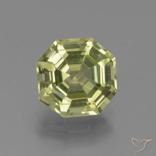 2.27ct Натуральный Желто-зеленый Апатиты, Изумрудная огранка, Чистота VS