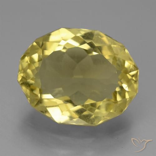 7.76ct Натуральный Светло-желтый Апатиты, Овал, Чистота VS
